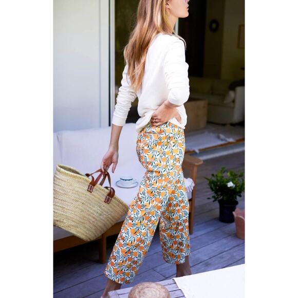 Emerson Fry Johnny Crop Sailor Pants Groves Linen S - Picture 3 of 13